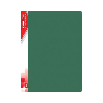 Teczka ofertowa OFFICE PRODUCTS z 10 koszulkami PP A4 520 mikronów zielona