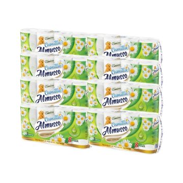 Papier Toaletowy CAMILLA 3W 8 Rolek - Zbiorcze 8x8szt do Biura WC