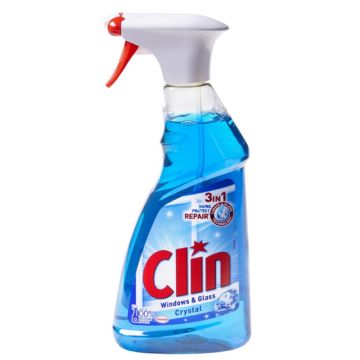 Płyn do mycia szyb CLIN Blue z wygodną pompką 500 ml do gastronomii i biur