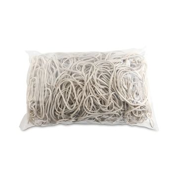 Gumki recepturki OFFICE PRODUCTS białe średnica 80mm grubość 1,5x3mm 60% kauczuku 1000g zgrzewka