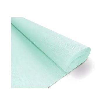 Bibuła marszczona dekoracyjna miętowy pastel nr 38, opakowanie 10 sztuk