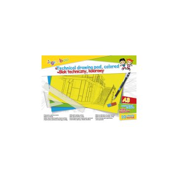 Blok techniczny GIMBOO mix kolorów A3 150gsm 10 kartek