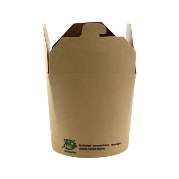 Box na przekąski papierowy kraft brązowy 760 ml 9,8 x 10 x 8,8 cm 25 sztuk