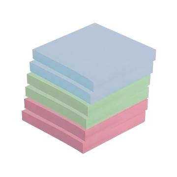 Karteczki samoprzylepne TRES Pastel 75mm x 75mm 100 kartek