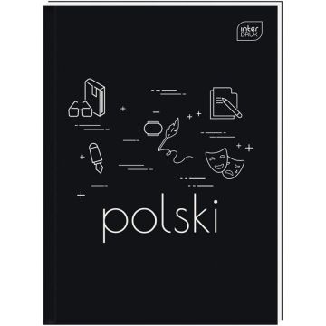 Brulion A5 80 Kartek w Linię 70g Język Polski Interdruk Twarda Okładka