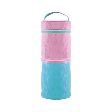 Piórnik KEYROAD tuba z podwójnym zamkiem uchwytem mix kolorów 32x12x8 cm 1 sztuka