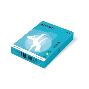 Papier xero A4 błękit morski 250 ark. 160g Maestro Color AB48