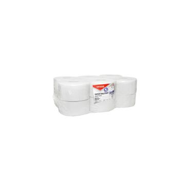 Papier toaletowy makulaturowy OFFICE PRODUCTS Jumbo jednowarstwowy 120m biały 12 sztuk