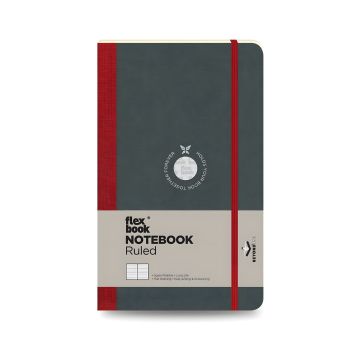 Notatnik Flexbook 13cm x 21cm w linie Medium Czerwony