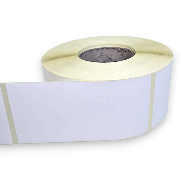 Etykieta termiczna biała 100x160 mm z perforacją FI 76 1000 szt.