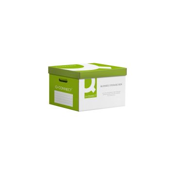 Pudło archiwizacyjne wzmocnione Q-CONNECT Power kartonowe zielone zbiorcze