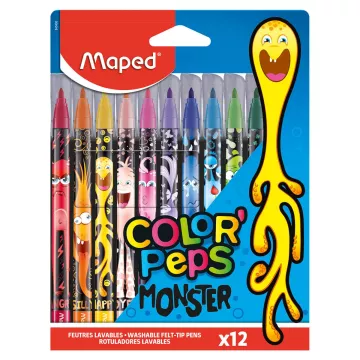 Flamastry Colorpeps Monster 12 sztuk