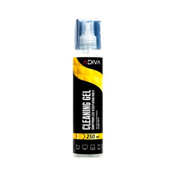 Żel do czyszczenia LCD ADIVA 250ml z mikrofibrą – płyn do ekranów, monitorów, telewizorów