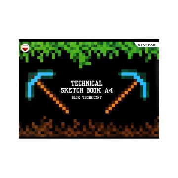 Blok techniczny Pixel A4 biały, 20 arkuszy - profesjonalny papier do prac