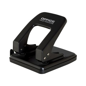 Dziurkacz biurowy OFFICE PRODUCTS do 40 kartek metalowy czarny perforacja dokumentów
