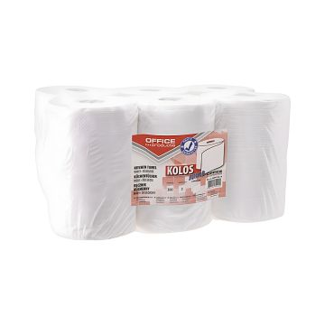 Ręczniki kuchenne celulozowe dwuwarstwowe OFFICE PRODUCTS Kolos Junior 300 listków 6 rolek