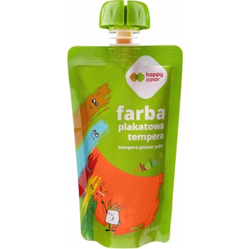 Farba Plakatowa Tempera Pomarańczowa 100ml Happy Color