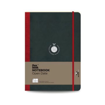 Notatnik Flexbook Open date 17cm x 24cm Large Czerwony
