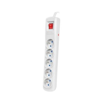 ARMAC listwa zasilająca R5 3m szara 5x230V PL 10A przeciwprzepięciowa