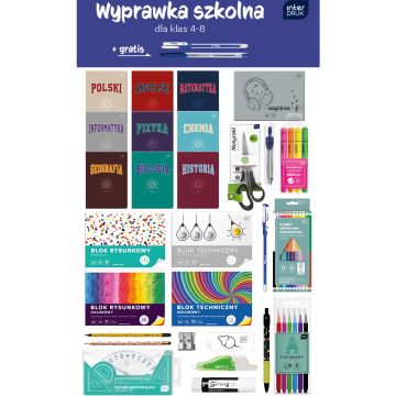 Wyprawka Szkolna dla Klas 4-8 Interdruk Zestaw XXL Kompletny
