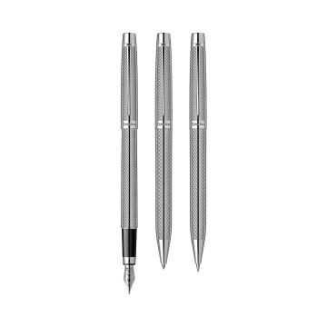Zestaw ołowek pióro i długopis Scrikss Venus 722 w etui, chromowane