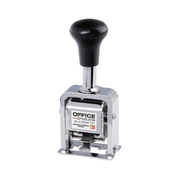 Numerator automatyczny OFFICE PRODUCTS 6 cyfr wysokość liczb 4,5 mm kolor srebrny