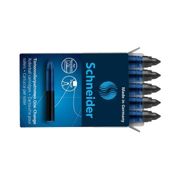 Kartridże do piór kulkowych SCHNEIDER One Change 0,6 mm czarne 5 sztuk