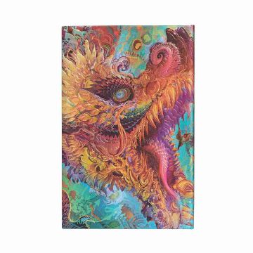 Kalendarz dzienny ultra 2025 Paperblanks Humming Dragon 12-miesięczny w miękkiej oprawie z zamknięciem na gumkę