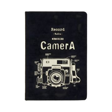 Notebook Scrikss A6 Camera, biały, 100 arkuszy, 70 gr, w linie