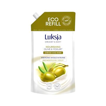 Mydło w płynie kremowe Luksja Creamy & Soft Oliwka i Jogurt zapas, 900 ml