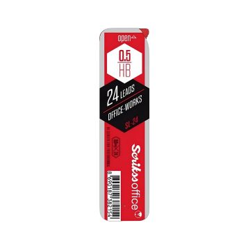 Rysiki do ołówków Scrikss 0,5mm, 2B, 24 sztuki