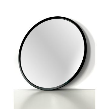 Lustro Łazienkowe Ścienne Faneco Scandi Czarne Matowe 600x600 mm