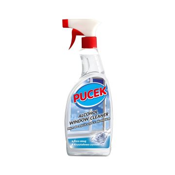 Płyn do mycia szyb PUCEK z alkoholem wysokiej jakości 750ml butelka