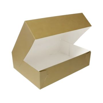 Pudełko cukiernicze papierowe prostokątne 25 x 15 x 8 cm brązowe 50 sztuk