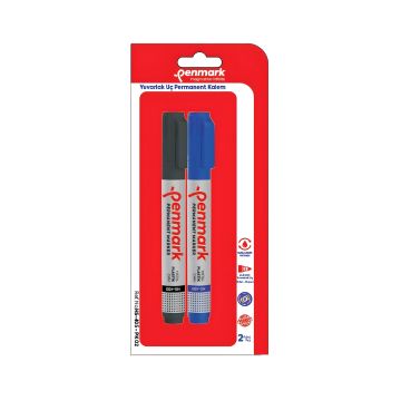 Marker permanentny Penmark z okrągłą końcówką 2 sztuki