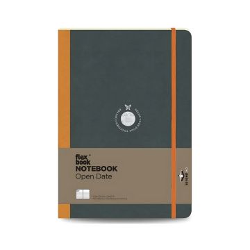 Notatnik Flexbook Open date 13cm x 21cm w linie Medium Orange