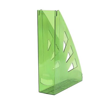 Pojemnik na dokumenty ażurowy A4 transparentny zielony OFFICE PRODUCTS