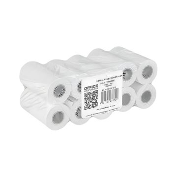 Rolki termiczne Office Products 57mm x 10m 10szt białe – do drukarek fiskalnych i kas
