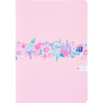 Zeszyt Oxford A5 32 kartki w kratkę seria Flowers mix wzorów zestaw 10 sztuk