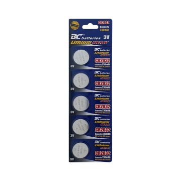 Bateria litowa CR2032 3V guzikowa – zestaw 5 szt.