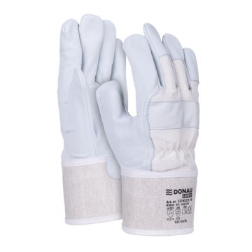 Rękawice robocze doker DONAU SAFETY DS-DOKGOAT skóra kozia 10,5/XL szaro-białe