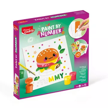 Malowanie po numerach Przekąski Yummy dla dzieci
