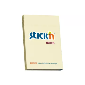Notes Samoprzylepny 76x51 mm Żółty Pastelowy 100 Kartek