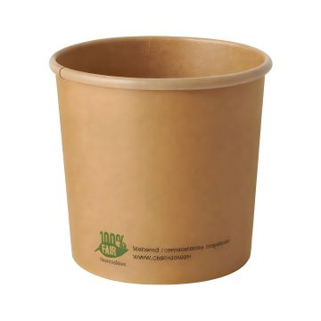 Kubek papierowy na zupę biały 760ml średnica 115mm wysokość 11cm 25 sztuk