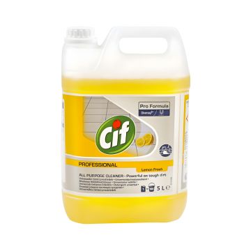 Preparat do mycia podłóg i powierzchni CIF Diversey 5 litrów cytrynowy zapach profesjonalny