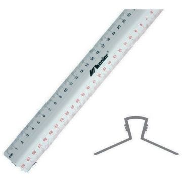 Linijka Aluminiowa Leniar 50 cm z Uchwytem Dwie Podziałki
