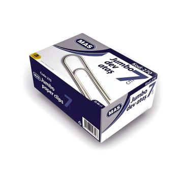 Spinacze do papieru MAS JUMBO  7 cm 25 sztuk w opakowaiu