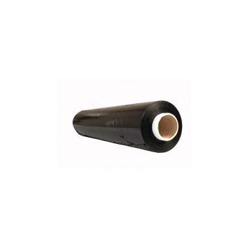 Folia stretch ręczna Office Products czarna, 23 mikrometry, 500 mm, 3 kg netto