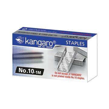 Zszywki biurowe Kangaroo No. 10-1M stalowe ocynkowane do zszywaczy 1000 sztuk