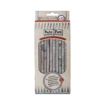 Kredki ołówkowe New Pen 12 sztuk mix kolorów